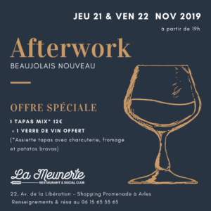 afterwork beaujolais nouveau arles