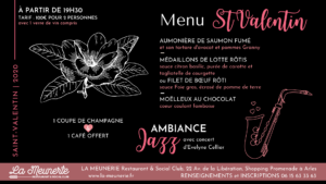 saint valentin 2020 arles restaurant La Meunerie