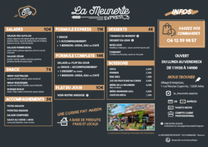 foodtruck arles la meunerie express menu