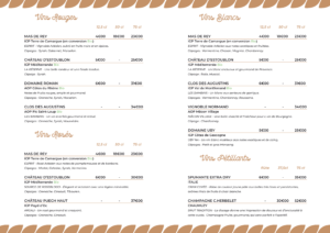 la meunerie restaurant arles carte boissons