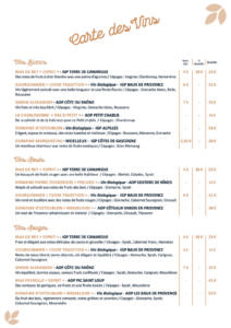 carte 2024 la meunerie restaurant