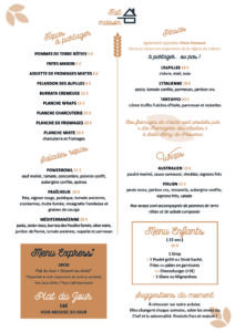 carte 2024 la meunerie restaurant