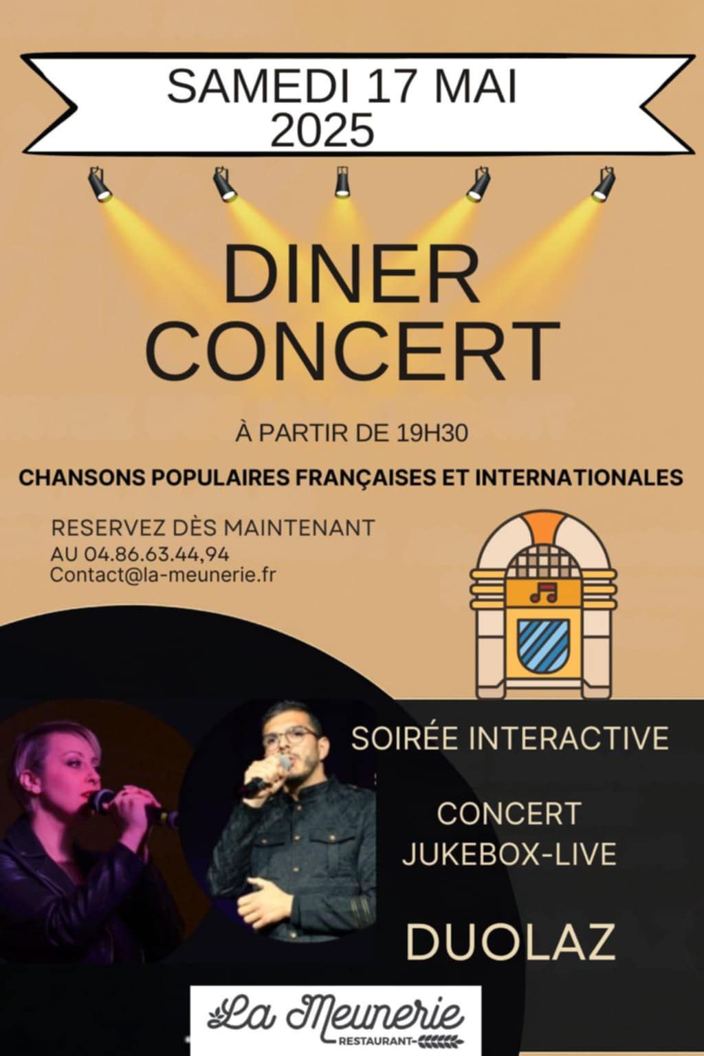 diner-concert-la-meunerie-restaurant– dîner concert arles restaurant la meunerie