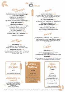 Menu Restaurant Arles La Meunerie