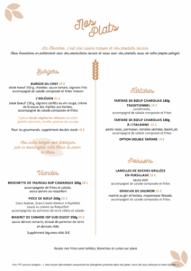 menu la meunerie restaurant arles